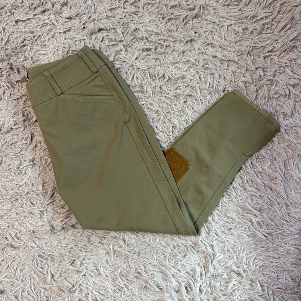The Tailored Sportsman Olive Green Riding Breeches